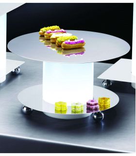 Grand présentoir à gâteaux rond à 4 étages en acrylique transparent -  Plateau à dessert - Plateau à pâtisserie - Tour à pâtisserie - Convient  pour les