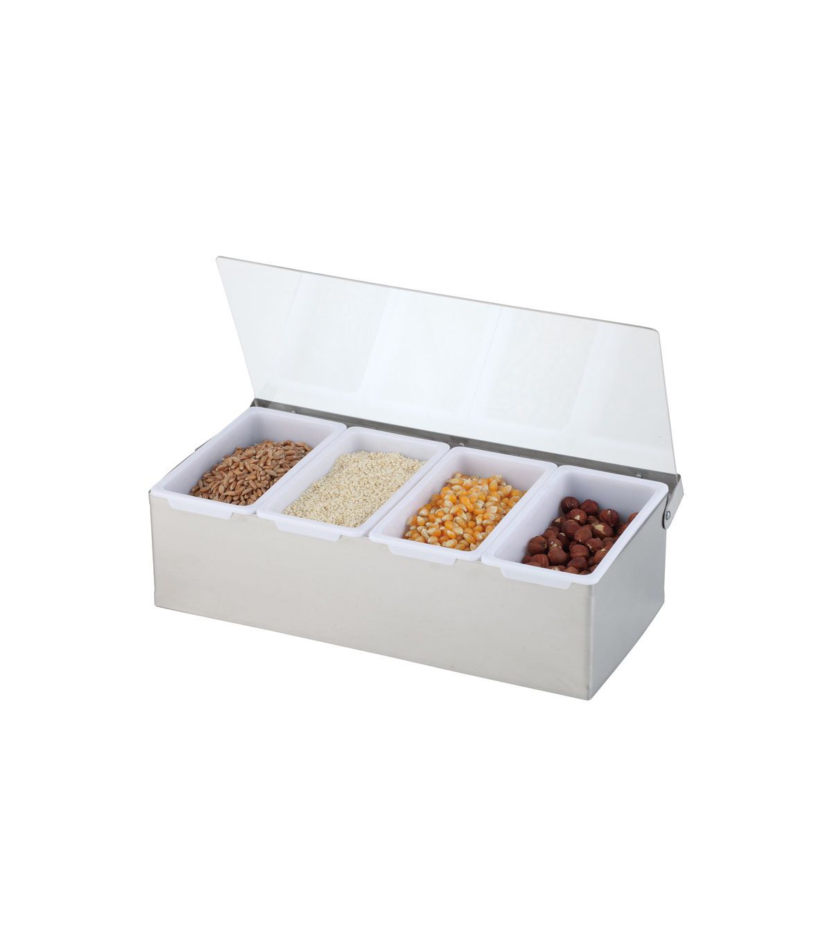 Boîte à épices de cuisine avec cuillère et couvercle contenant à épices  transparent 